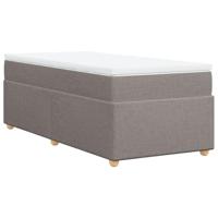 Boxspring met matras stof taupe 100x200 cm - thumbnail