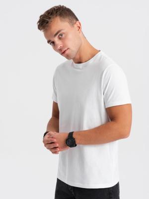 Ombre - Crew - T-Shirt Heren - Wit - Modaitalia