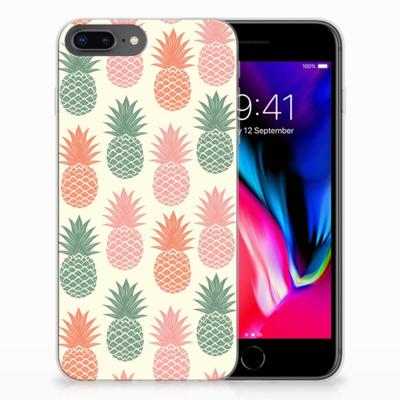 Apple iPhone 7 Plus | 8 Plus | Siliconen Case | Ananas