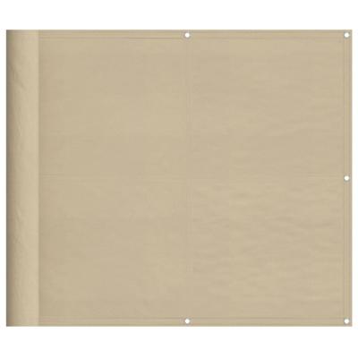 VidaXL Balkonscherm 90x800 cm 100% oxford polyester beige