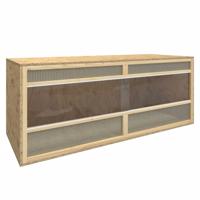 VidaXL Terrarium 120x50x50 cm bewerkt hout - thumbnail