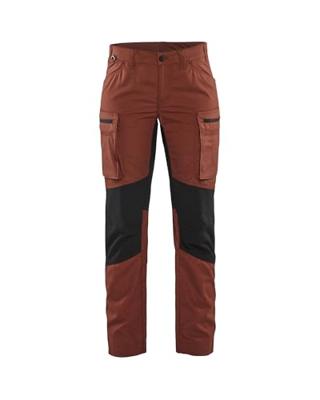 Blåkläder Dames Service werkbroek Stretch 71591845 | Gebrand rood/Zwart | Maat 30 - 7330509787465 Blåkläder Dames Service werkbroek Stretch 71591845 | Gebrand rood/Zwart | Maat 30 - 7330509787465