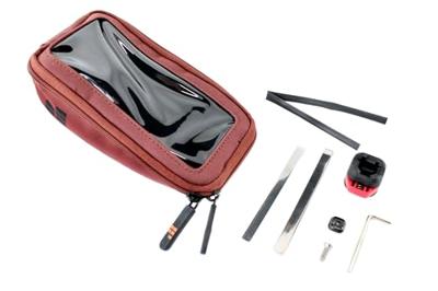 CONTEC smartphone tas "via.phone" ct bag via phone rusty red