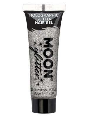 Moon Glitter Haar Gel Parelmoer Zilver Moon Glitter Haar Gel Parelmoer Zilver