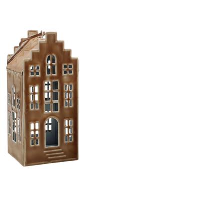 Decohanger huis bruin 4,5x11cm