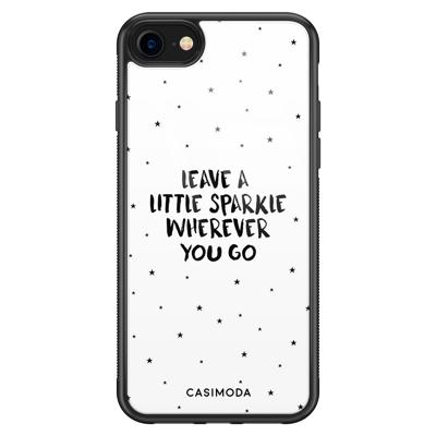 iPhone SE 2020 glazen hardcase - Leave a little sparkle