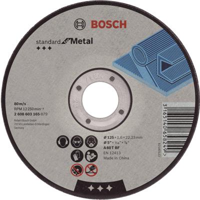 Bosch Professional Doorslijpschijf PRO Metal 125x22,23mm VE=1 - 2608603165 Bosch Professional Doorslijpschijf PRO Metal 125x22,23mm VE=1 - 2608603165