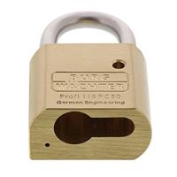 Burg Wächter 116 PC 50 Niro Hangslot 51.3 mm Messing Hangslot voor profielcilinder - thumbnail