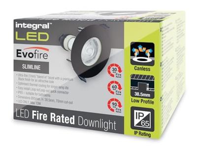 Lyora Zwarte inbouwspotEvoFire GU10 - rond - ILDLFR70D028