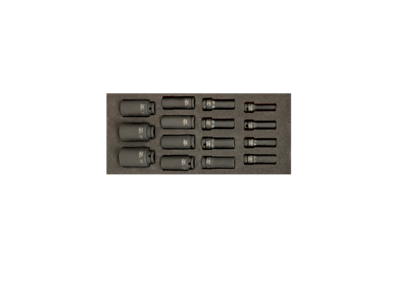 Bahco Foaminlay Fit&Go 1/3 met lange slagdoppen 1/2" - 15-delig - FF1E2213 Bahco Foaminlay Fit&Go 1/3 met lange slagdoppen 1/2" - 15-delig - FF1E2213