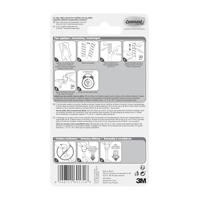 Kabelklem Command rond incl bevestigingsstrips transparant 4 stuks - thumbnail