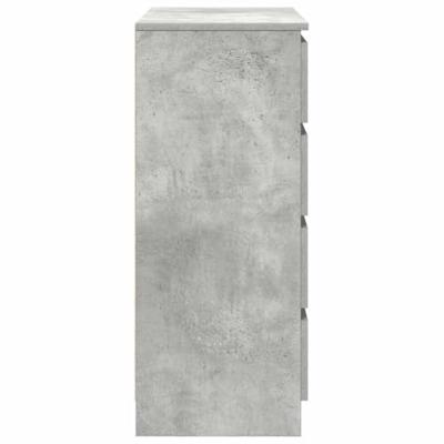 Dressoir met lades 71x35x84 cm spaanplaat betongrijs - thumbnail