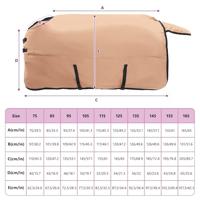 VidaXL Paardendeken cappuccino 155 cm polyester - thumbnail