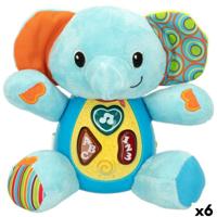 Knuffel met Geluid Winfun Olifant 17 x 17,5 x 10 cm (6 Stuks) - thumbnail