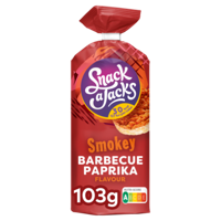 Rijstwafel snack-a-jacks bbq paprika - thumbnail