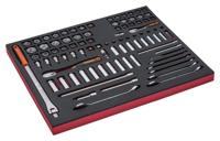 Bahco Foaminlay Fit&Go 3/3 met doppen en toebehoren 1/4" en 3/8" en ringsteeksleutels - 91-delig - FF1A5003 - thumbnail