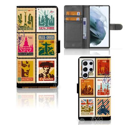 Samsung Galaxy S22 Ultra | Flip Cover | Postzegels