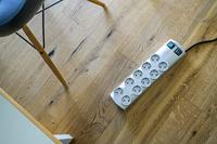 Brennenstuhl 1153390120 Stekkerdoos met schakelaar 10-voudig Zilver Randaarde stekker 1 stuk(s) - thumbnail