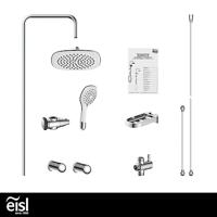 ACTIE Regendouche Eisl | Cool White | Stortdouche met handdouche | Wit | Opbouw (excl.kraan) - thumbnail