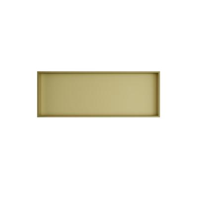 Hotbath &More Inbouwnis - 30 x 80 x 10 cm - Geborsteld Messing PVD