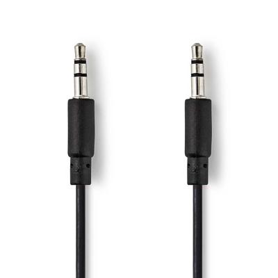 Stereo-Audiokabel, Spiraal | 3,5 mm Male - 3,5 mm Male | 1,0 m | Zwart