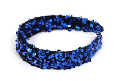 Haarband pailletten hoofdband blauw