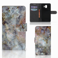 Samsung Galaxy J4 2018 Bookcase Marmer Grijs - thumbnail