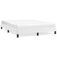 Bedframe kunstleer wit 140x190 cm - thumbnail