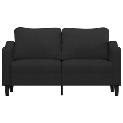 Tweezitsbank 140 cm stof zwart Tweezitsbank 140 cm stof zwart