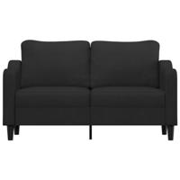 Tweezitsbank 140 cm stof zwart - thumbnail