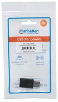 Manhattan USB 2.0 Adapter [1x USB-A 2.0 stekker - 1x USB-C bus] Adapter Stekker past op beide manieren - thumbnail