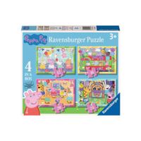 Ravensburger peppa pig 4-in-1 puzzel - thumbnail