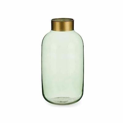 Vaas Groen Gouden Glas 14,5 x 29,5 x 14,5 cm (6 Stuks)
