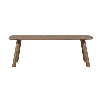 WOOOD Deens Ovale Eettafel 'Tablo' Eikenhout, 220 x 100cm, kleur Cashmere Bruin