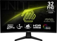 MSI Gaming-monitor MAG 32C6X, 1920 x 1080 (FHD), 80,9 cm (31,5 inch), 16:9, Curve 1500R, zwart - thumbnail