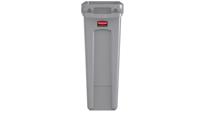Rubbermaid afvalcontainer Slim Jim, 87 liter, grijs - thumbnail