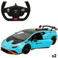 Politiewagen op Afstandsbediening Lamborghini Huracán STO Blauw 1:14 (2 Stuks) - thumbnail
