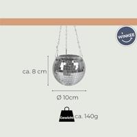 Discobal bloempot met standaard en ketting - thumbnail