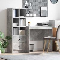 Bureau met lade 2 pcs Beton Grijs - thumbnail