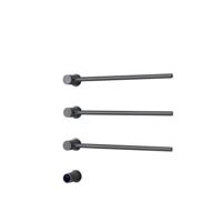 Rosani THREE Elektrische Handdoekradiator - 52x54x13cm - 30watt - gunmetal SW1381758 - thumbnail