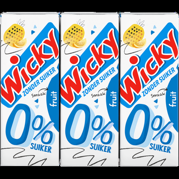 Wicky 0% Suiker Smaak Fruit 6 x 200 ml bij Jumbo