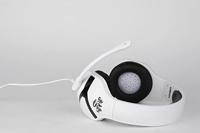 Konix NEMESIS PS5 HEADSET Over Ear headset Kabel Stereo Zwart/wit Volumeregeling Gamen - thumbnail