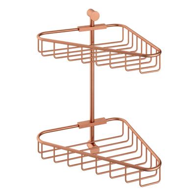 Hoekdraadkorf Hotbath Cobber Dubbel Wandmodel Geborsteld Koper Living Colours