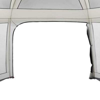 Zwembadtent met uitneembare buiten- gaaswanden 670x590 cm grijs Zwembadtent met uitneembare buiten- gaaswanden 670x590 cm grijs