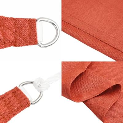 VidaXL Zonnezeil 160 g/m² rechthoekig 3,5x4,5 m hdpe terracottakleurig