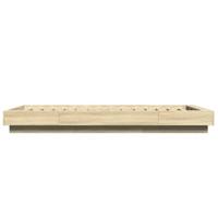 Bedframe bewerkt hout sonoma eikenkleurig 90x200 cm - thumbnail