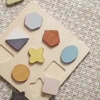 Kid's Concept Legpuzzel Geo Junior Hout 9 Stukjes - thumbnail