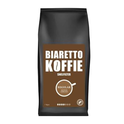 Koffie Biaretto snelfiltermaling regular 1000 gram | 4 stuks Koffie Biaretto snelfiltermaling regular 1000 gram | 4 stuks
