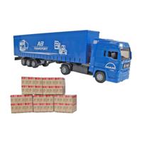 Kids GLOBE man vrachtwagen met oplegger, 30cm - thumbnail