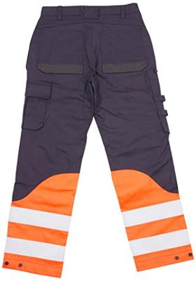 Blåkläder Multinorm inherent werkbroek 14891513 | Marineblauw/Oranje | Maat 64 - 7330509720660